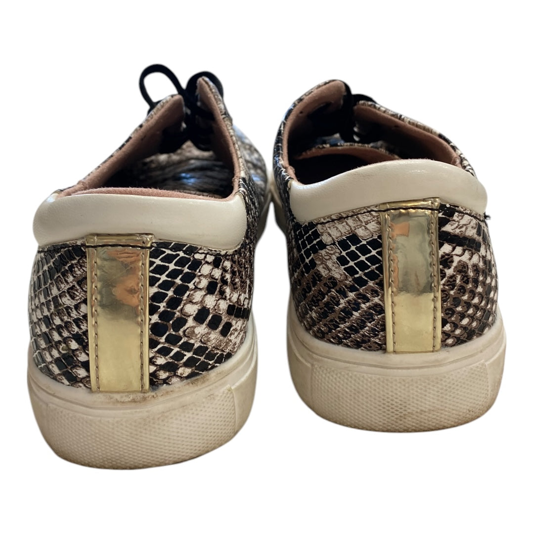 Shoes Sneakers By Cushionaire In Snakeskin Print, Size:8.5