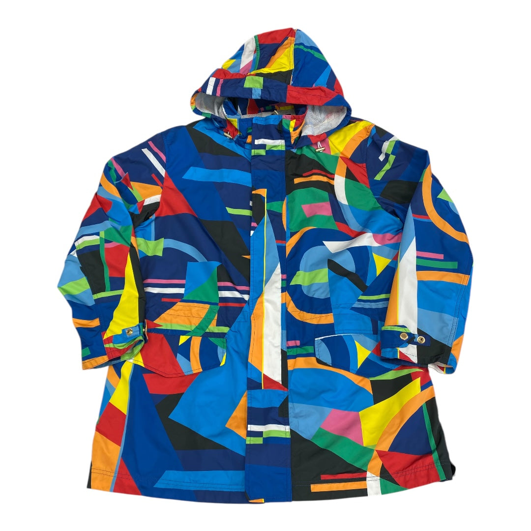 Jacket Windbreaker By Lauren By Ralph Lauren In Multi, Size:Xl