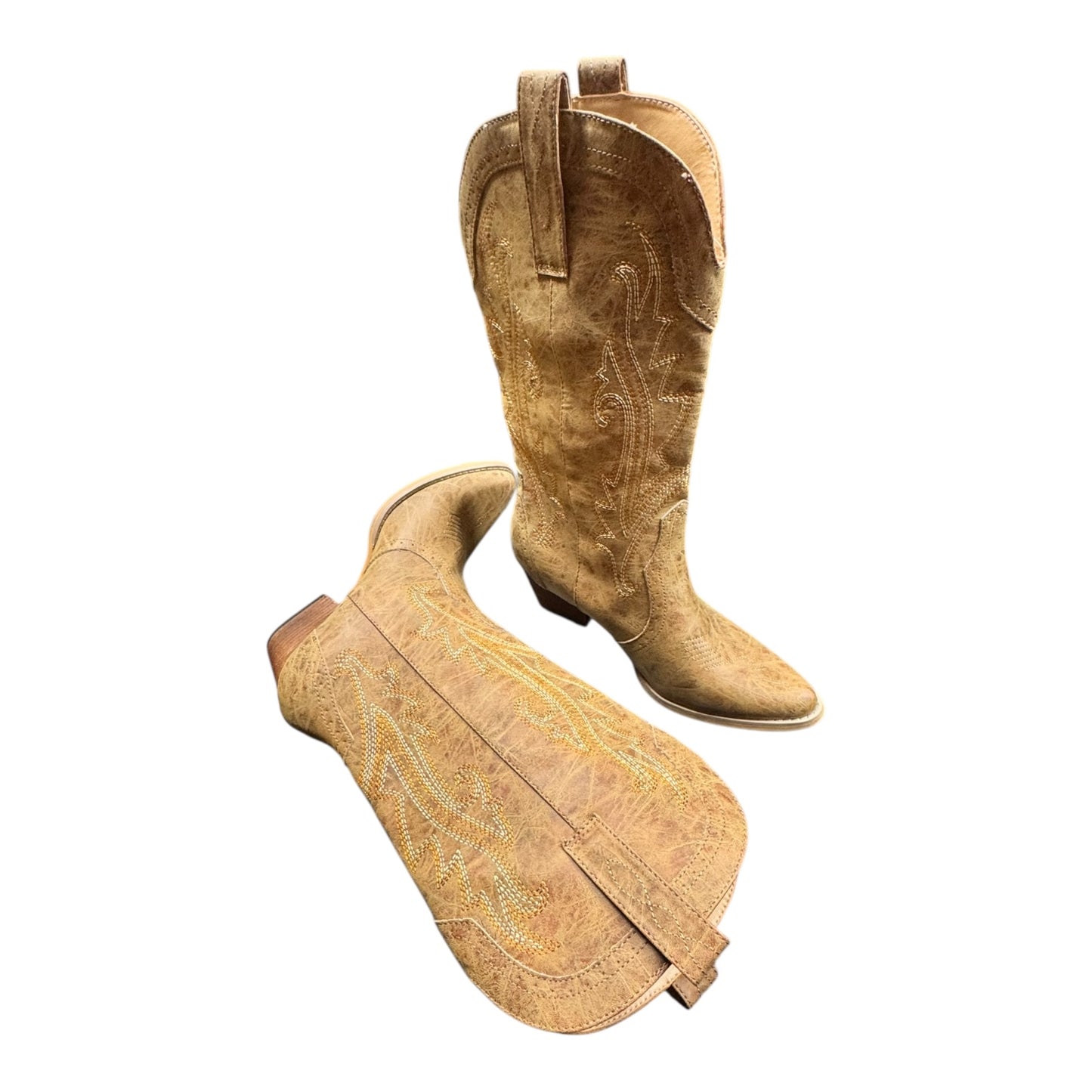 Boots Western By Clothes Mentor In Brown, Size:11