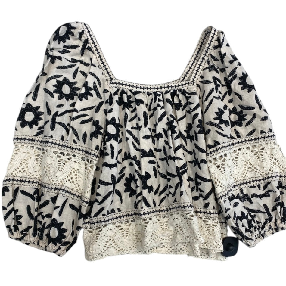 Top 3/4 Sleeve By Christian Siriano In Multi, Size:S