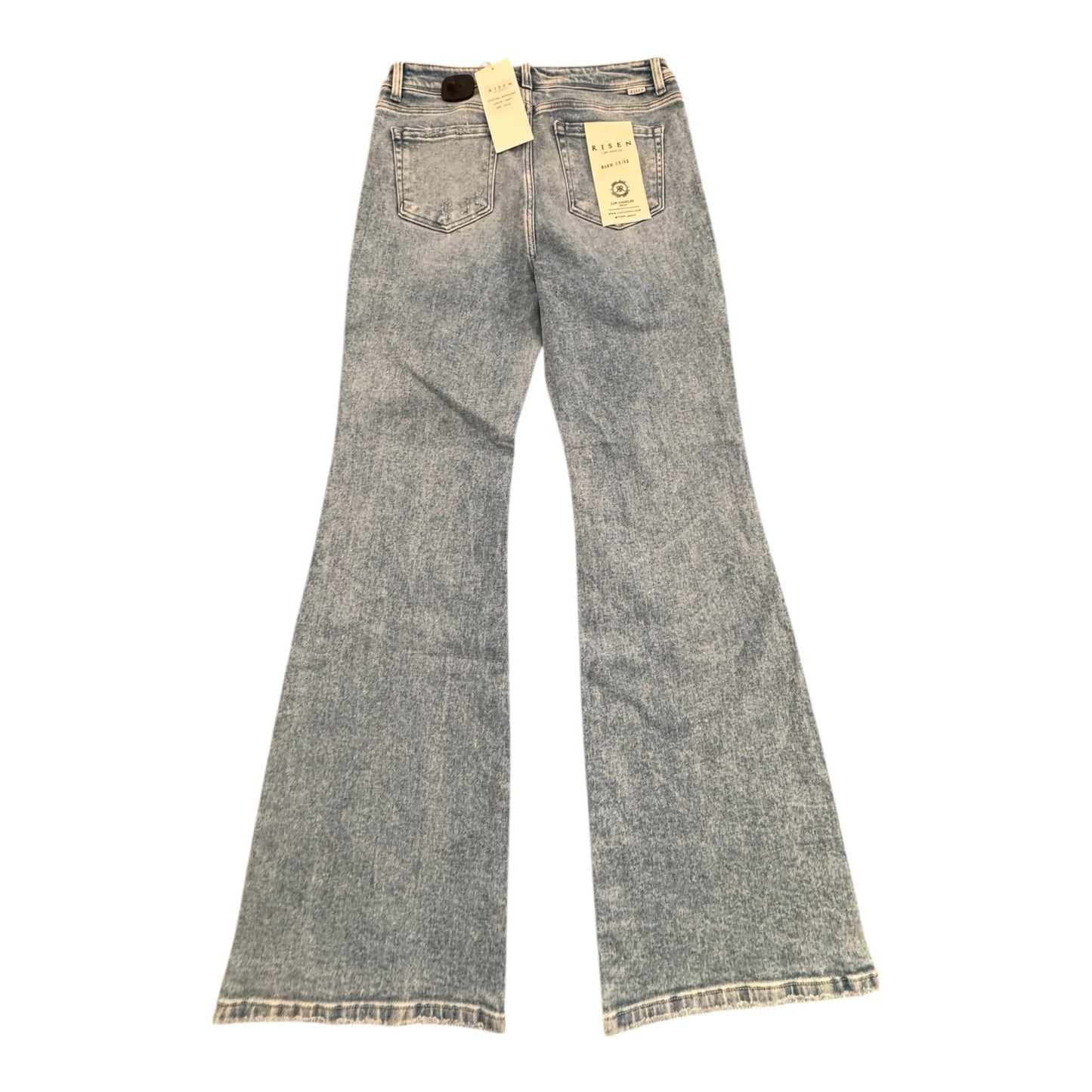 Jeans Straight By Risen In Blue Denim, Size:14