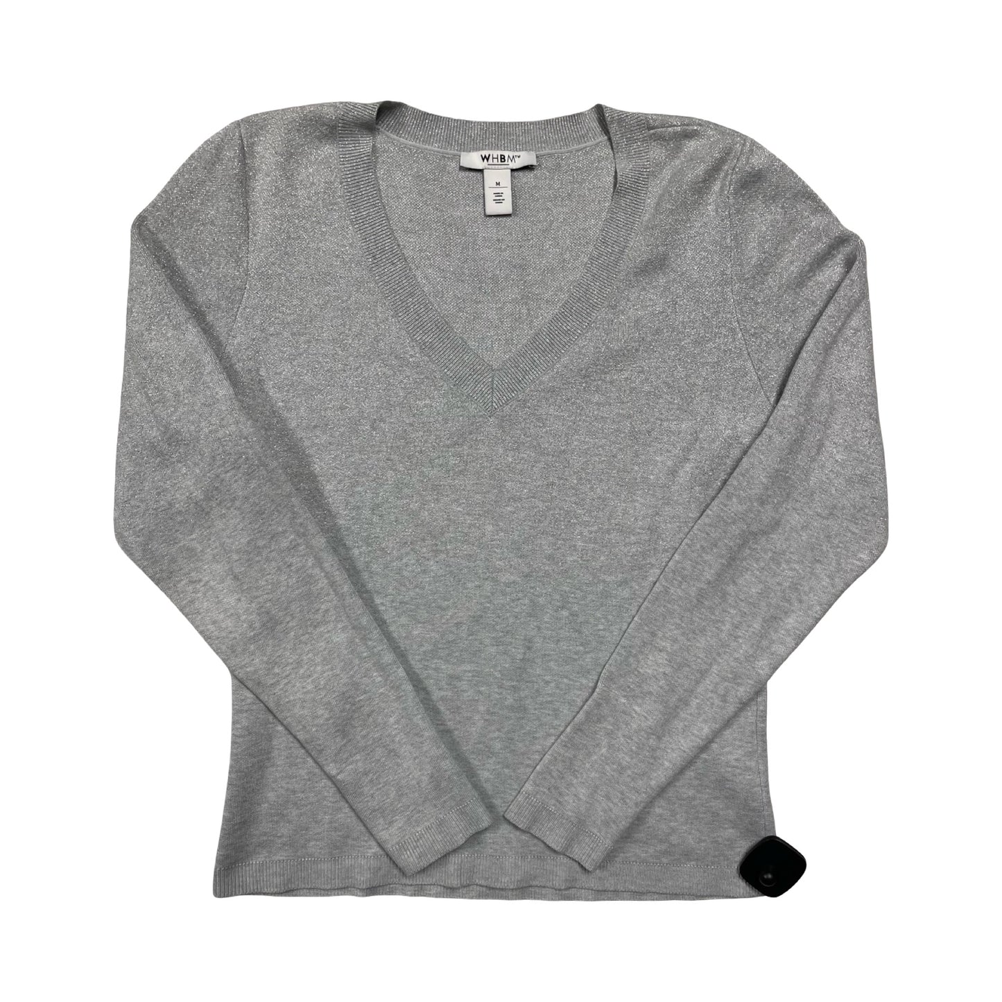 Sweater By White House Black Market In Silver, Size:M