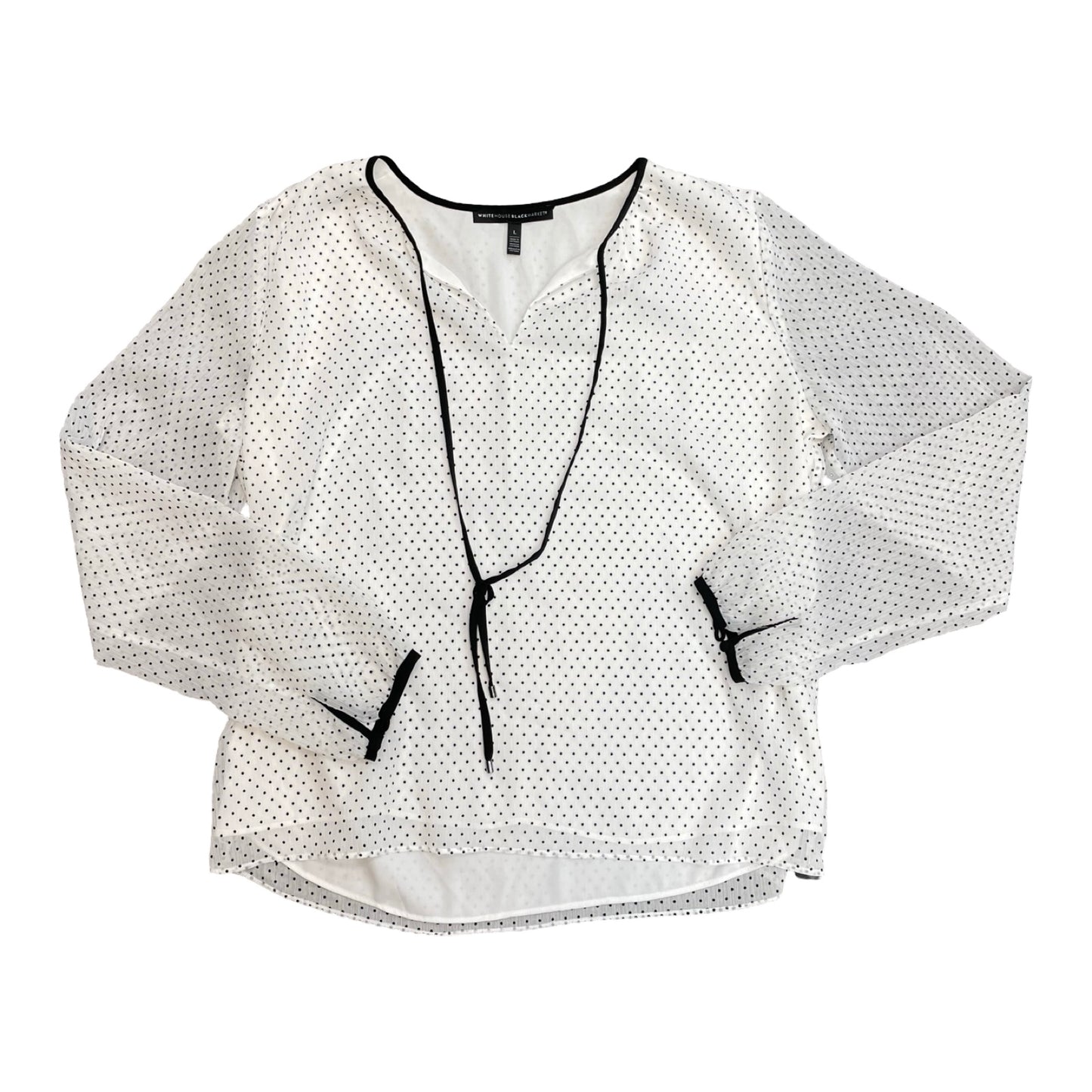 Top Ls By White House Black Market In Polkadot Pattern, Size:L