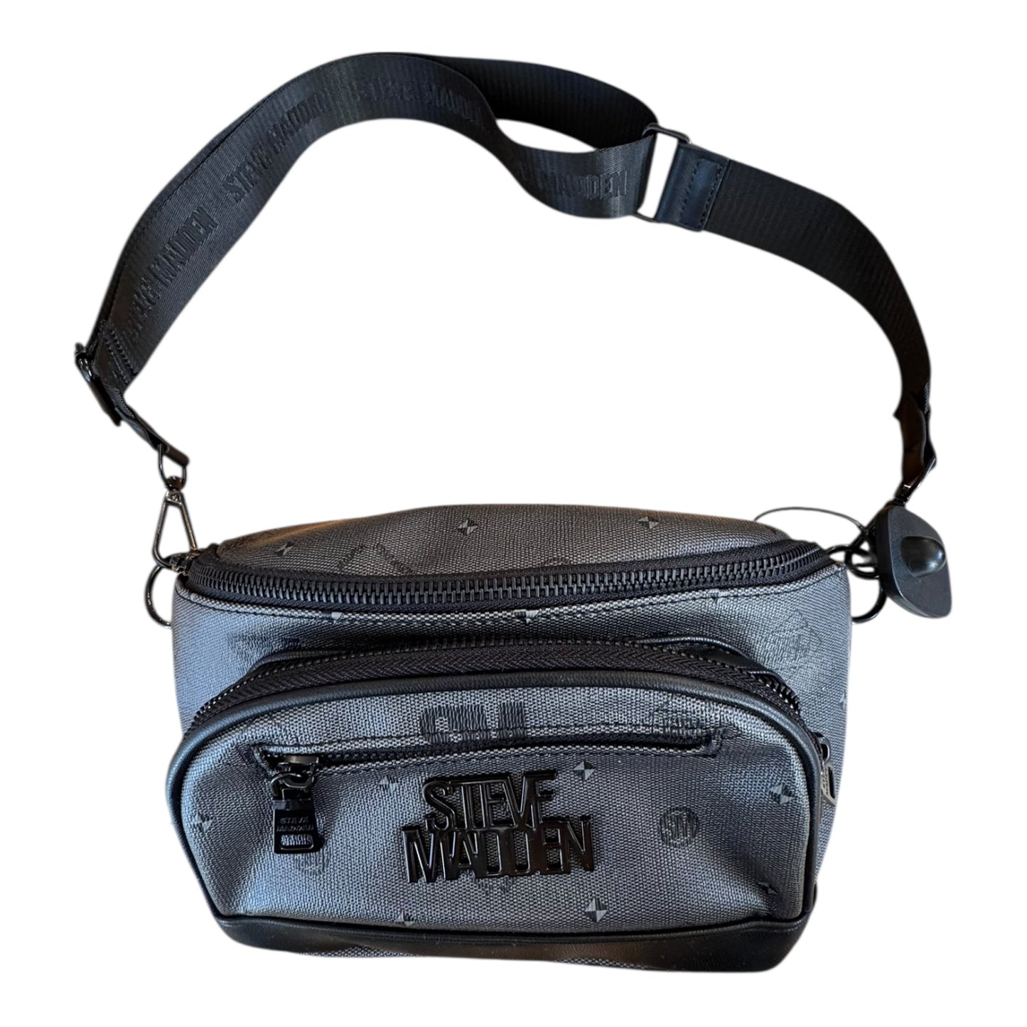 Belt Bag By Steve Madden In Black & Grey, Size:Medium