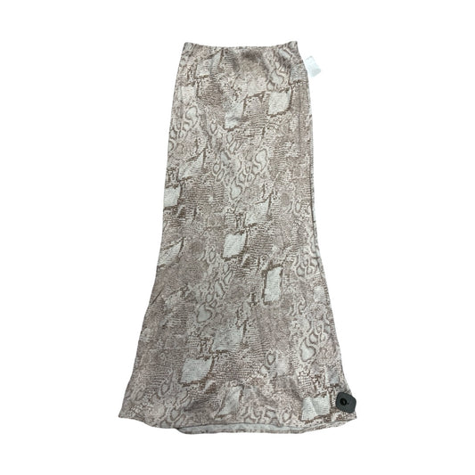 Skirt Maxi By Anthropologie In Tan & White, Size:Xs