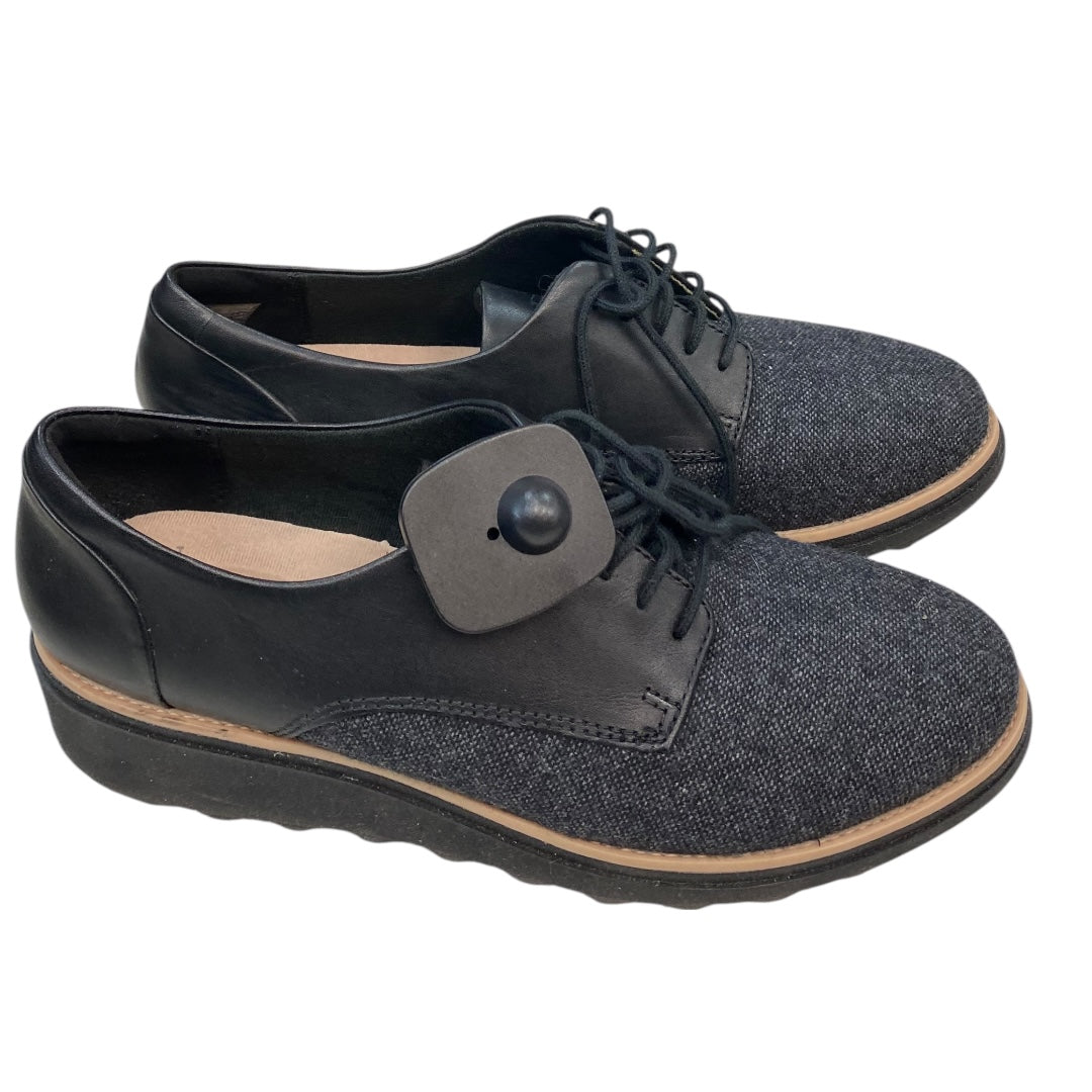 Sandals Flats By Clarks In Blue, Size:8