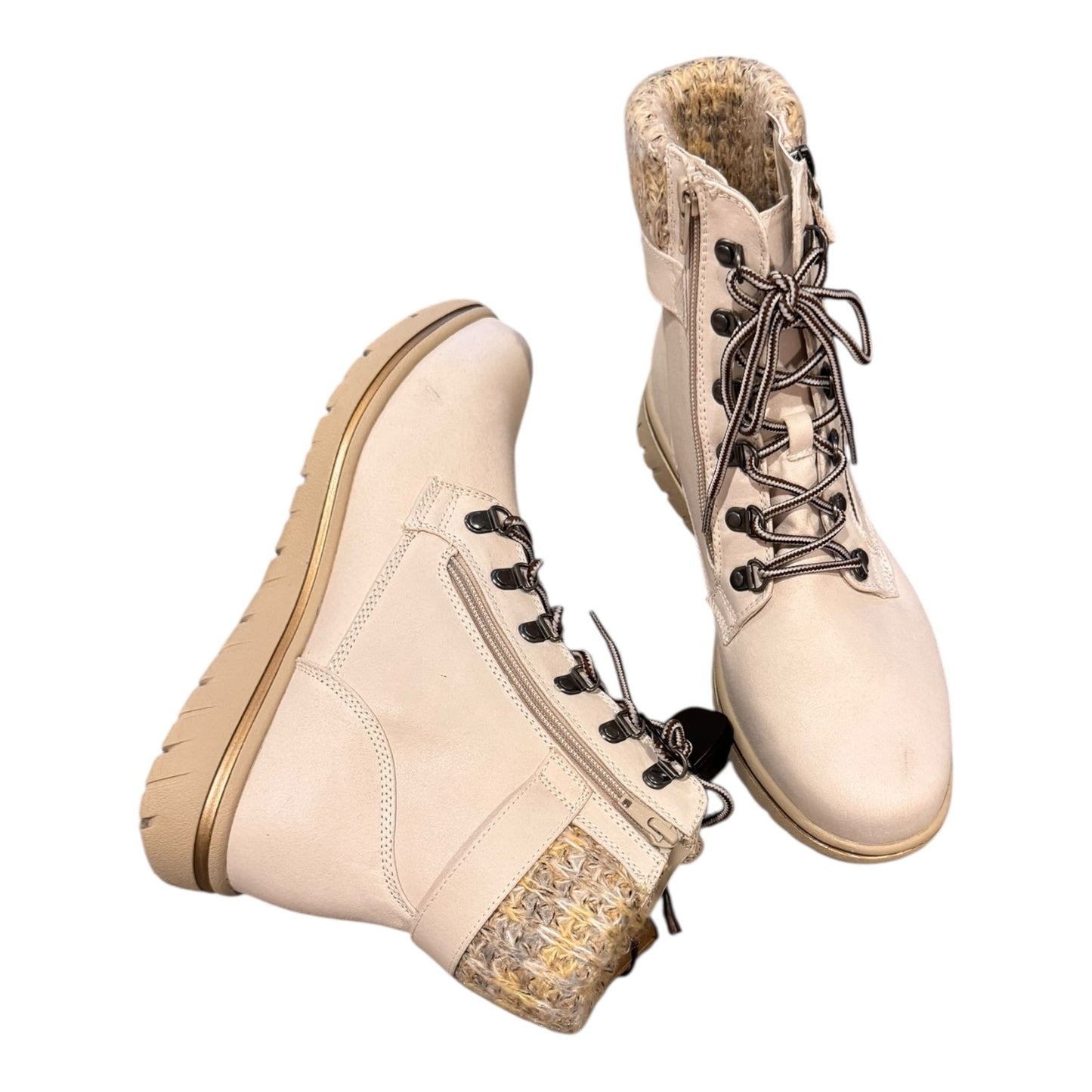 Boots Ankle Flats By Cliffs By White Mountain In Cream, Size:11