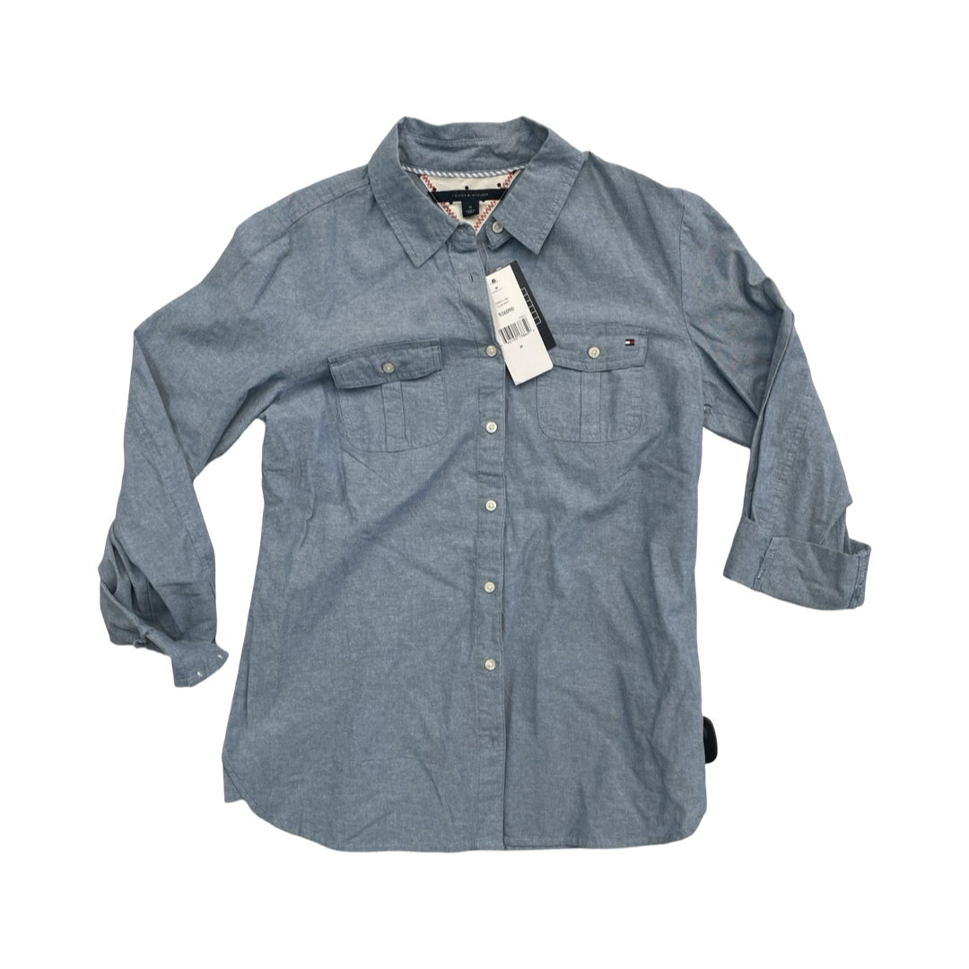 Top Ls By Tommy Hilfiger In Blue, Size:M