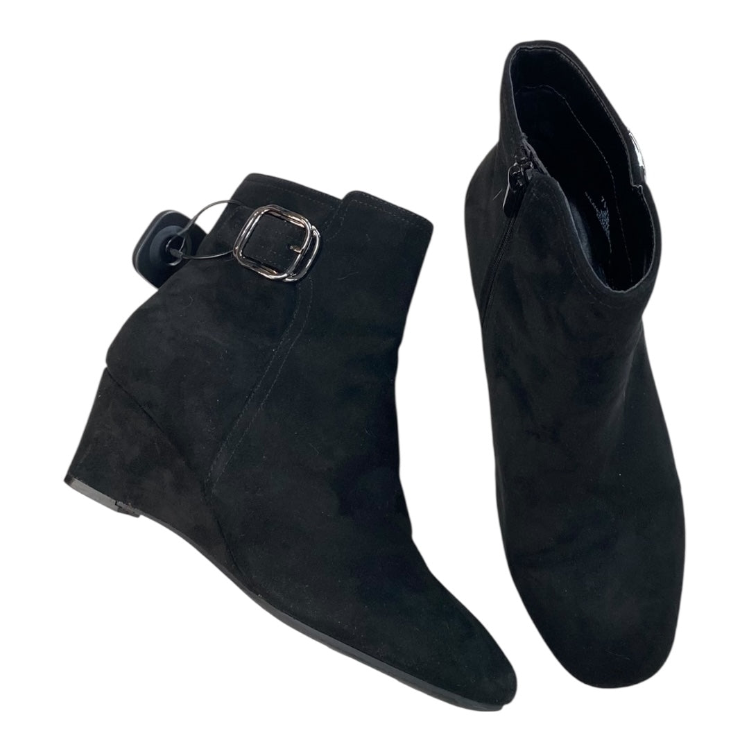 Boots Ankle Heels By Impo In Black, Size:7.5