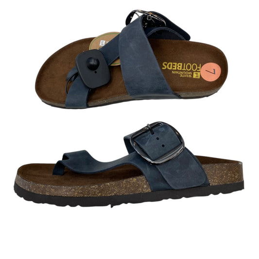 Sandals Flats By White Mountain In Navy, Size:7