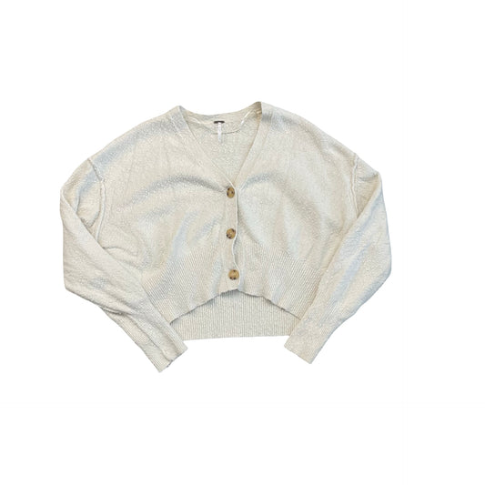 Sweater Cardigan By Free People In Cream, Size:S