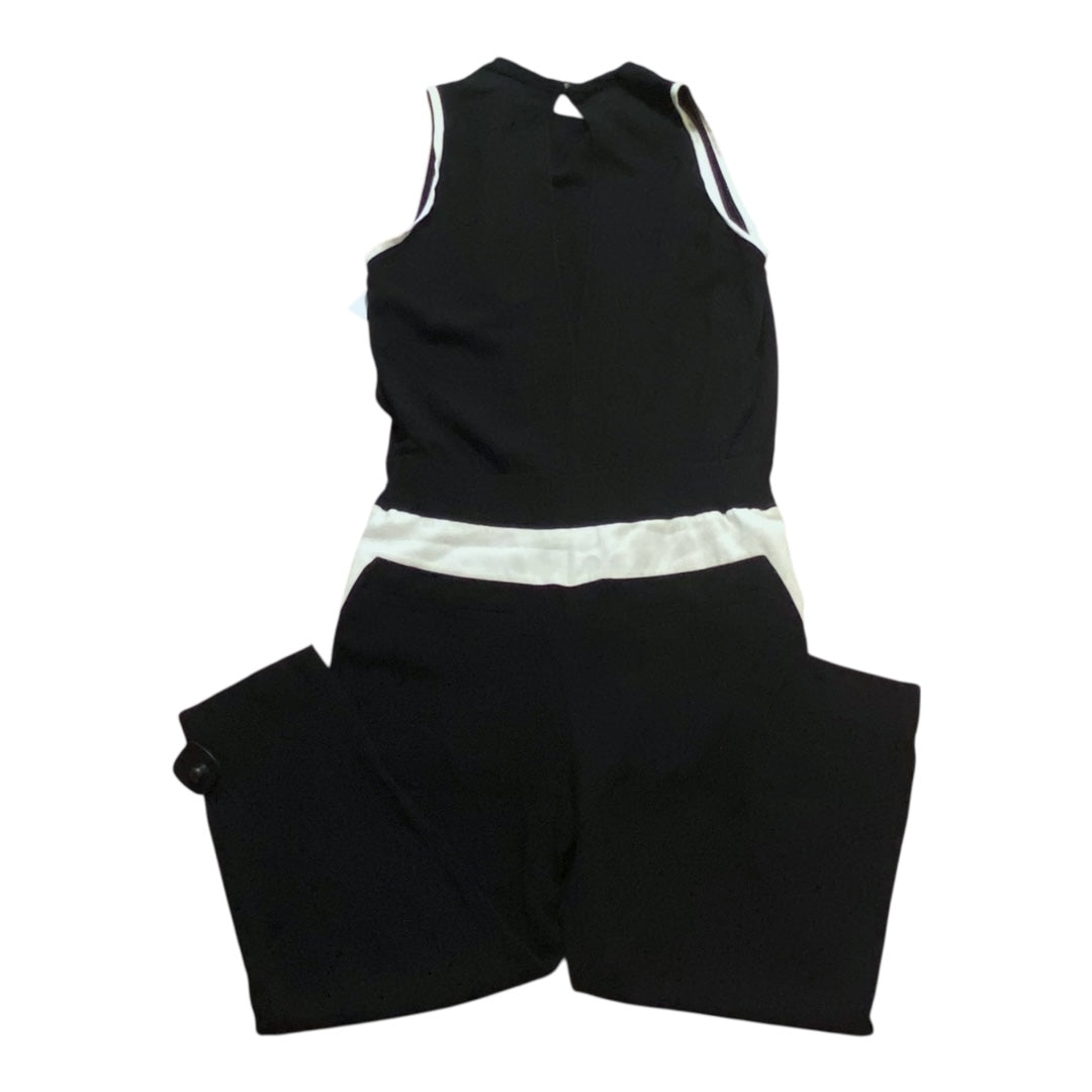 Jumpsuit Designer By Helmut Lang In Black & White, Size:4