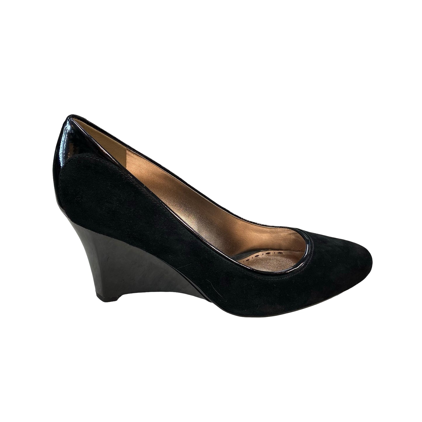Shoes Heels Wedge By Caressa In Black, Size:10