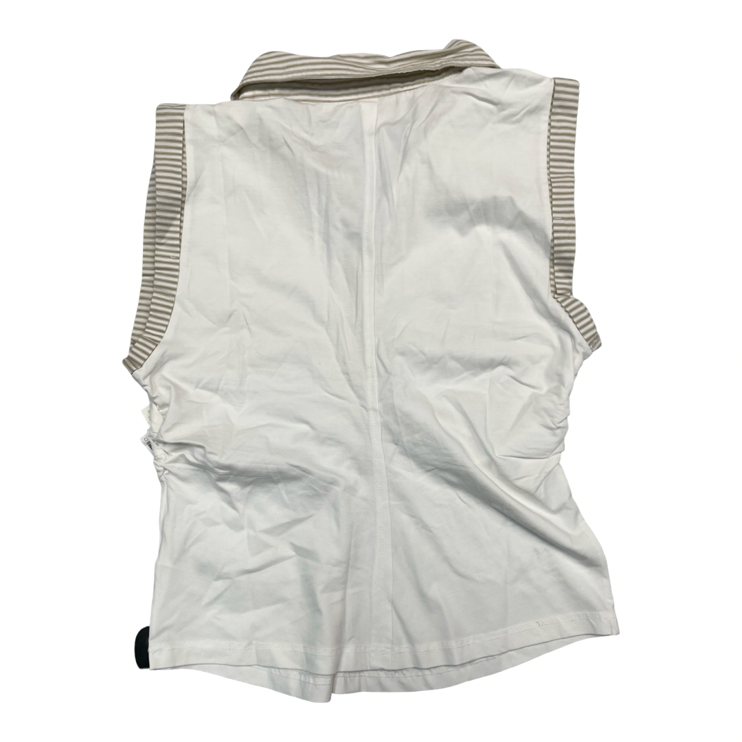 Top Sleeveless By Pilcro In Cream & White, Size:L