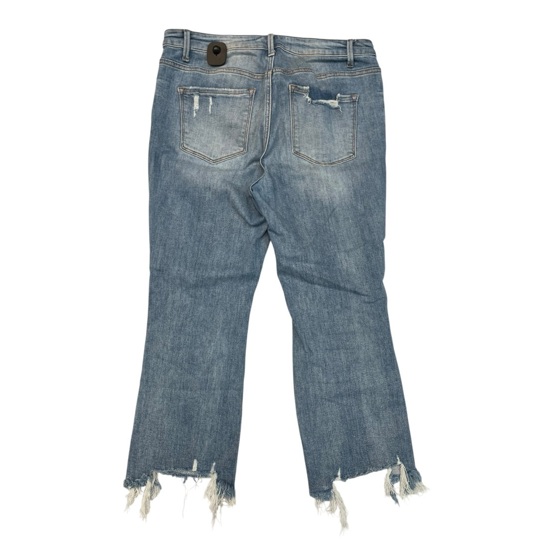 Jeans Flared By Vervet In Blue Denim, Size:14
