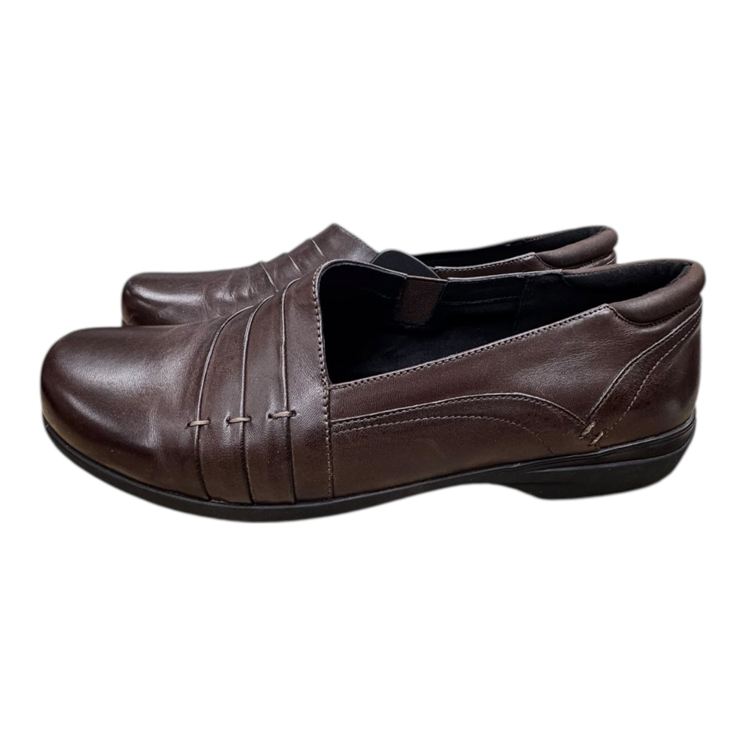 Shoes Flats By OBEO In Brown, Size:10