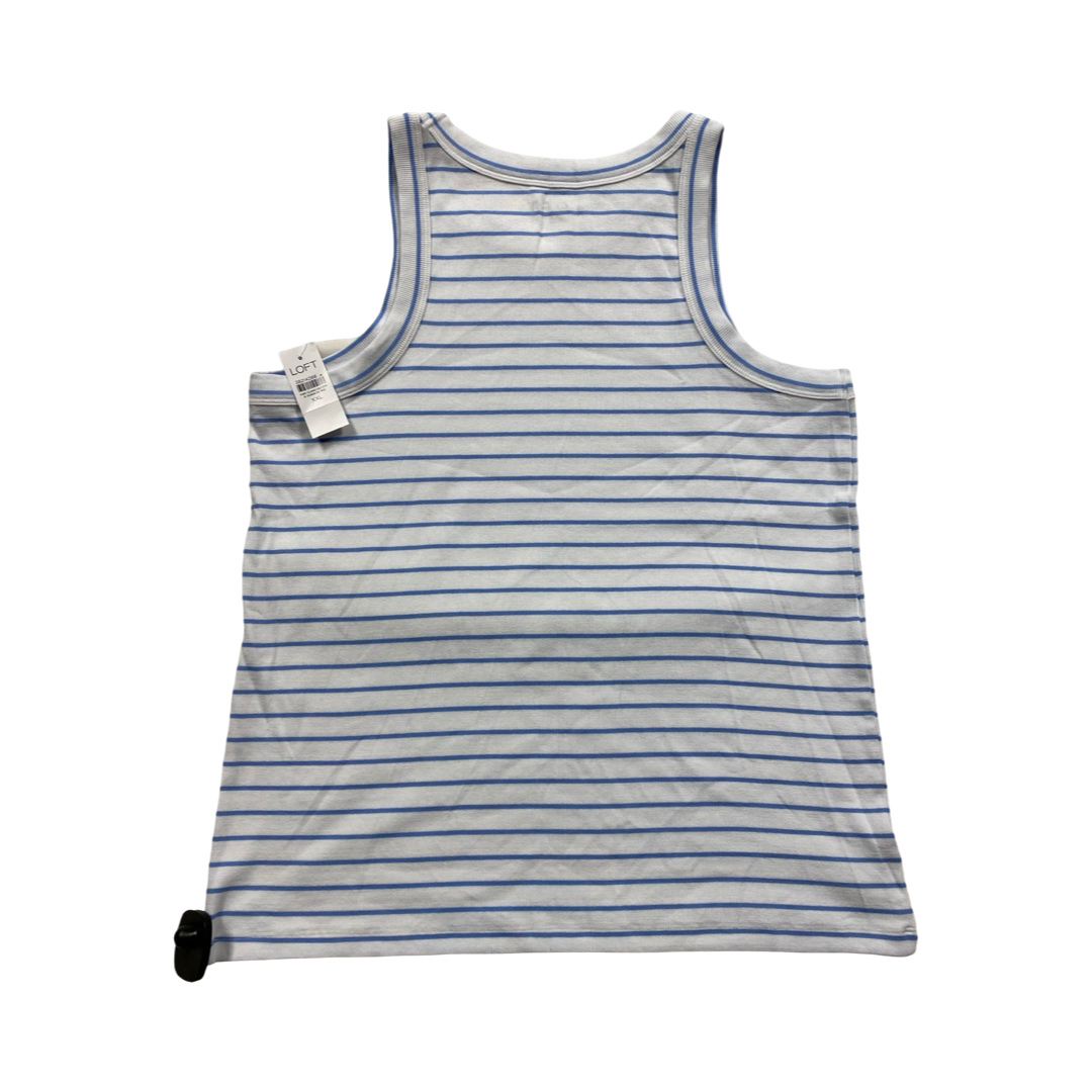 Top Sleeveless By Loft In Striped Pattern, Size:Xxl