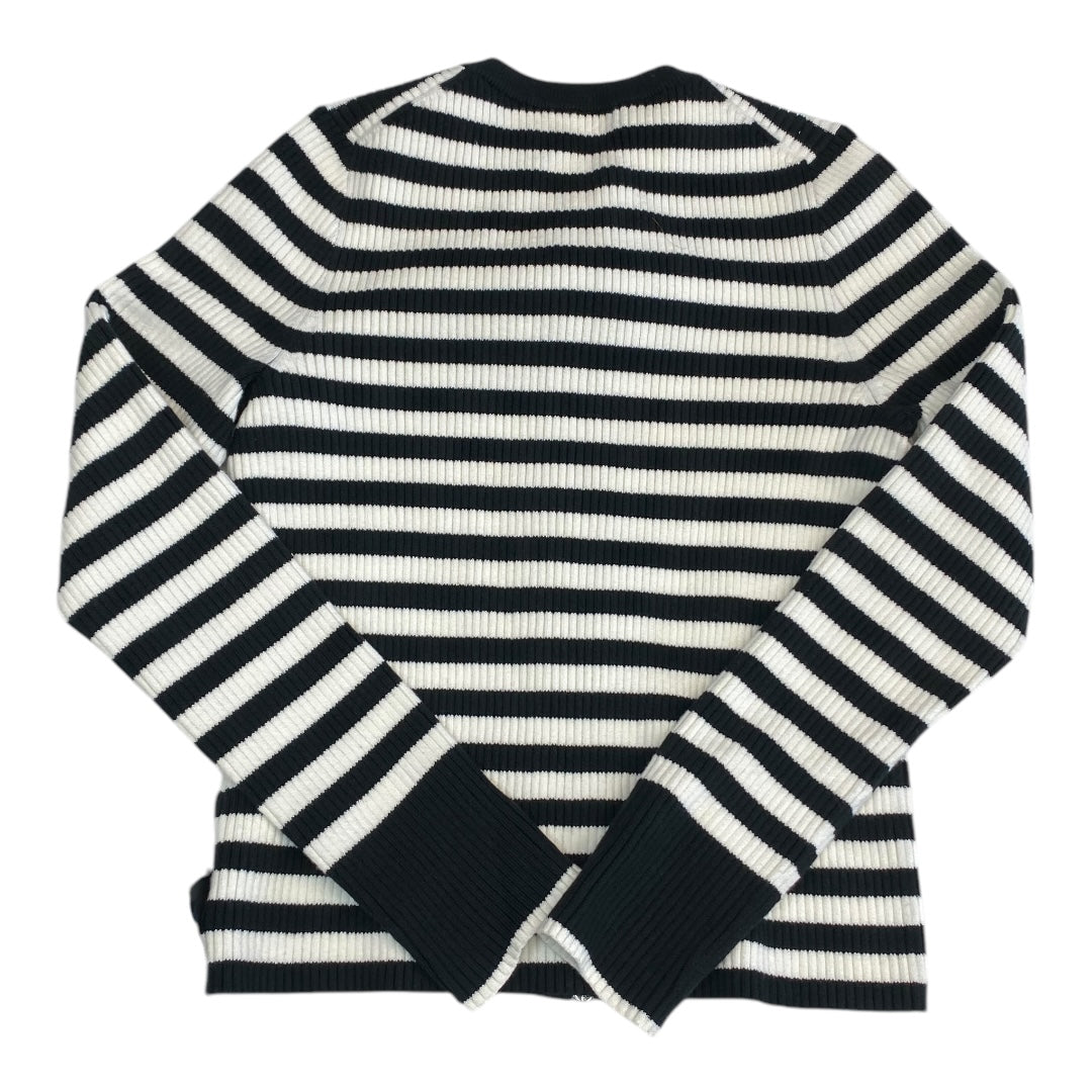 Sweater Cardigan By Madewell In Striped Pattern, Size:M