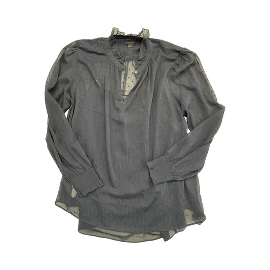 Top Ls By Ann Taylor In Navy, Size:L