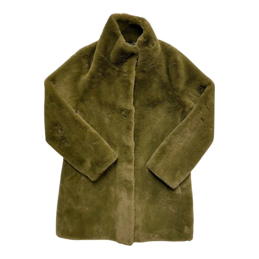 Coat Faux Fur & Sherpa By STELLA + LORENZO In Green, Size:S