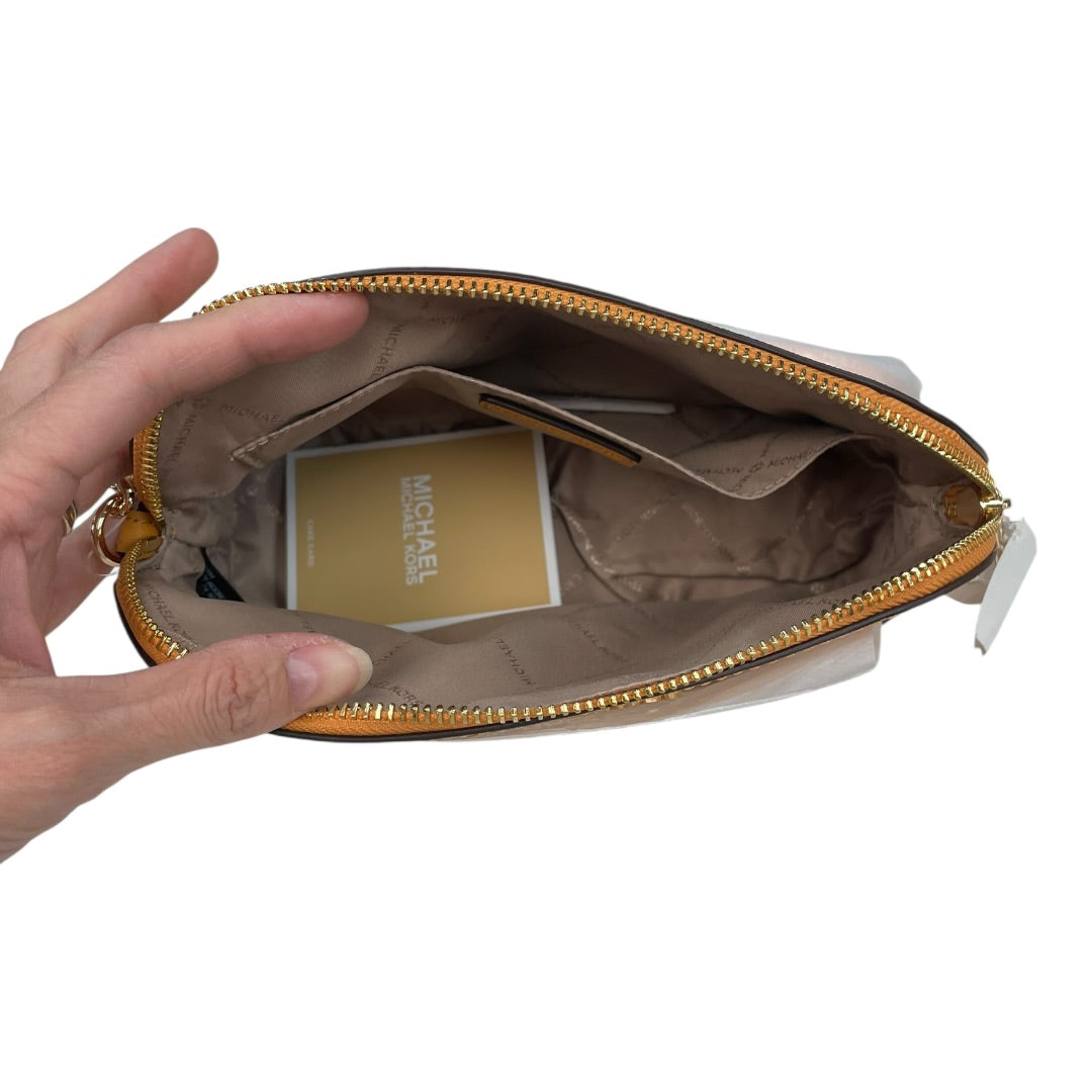 Handbag Designer By Michael Kors In Yellow, Size:Medium