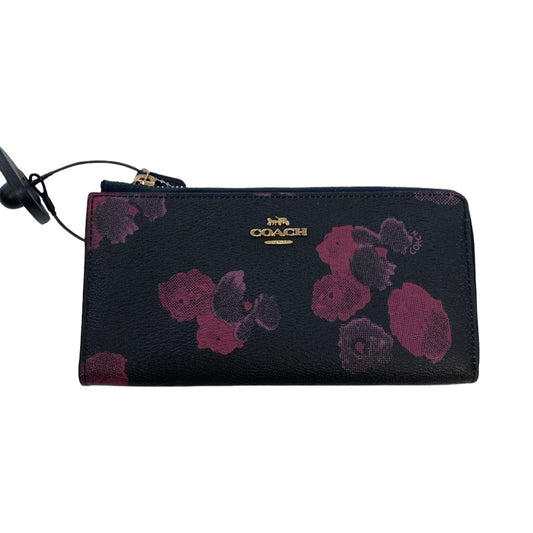 Wallet Designer By Coach In Black, Size:Large