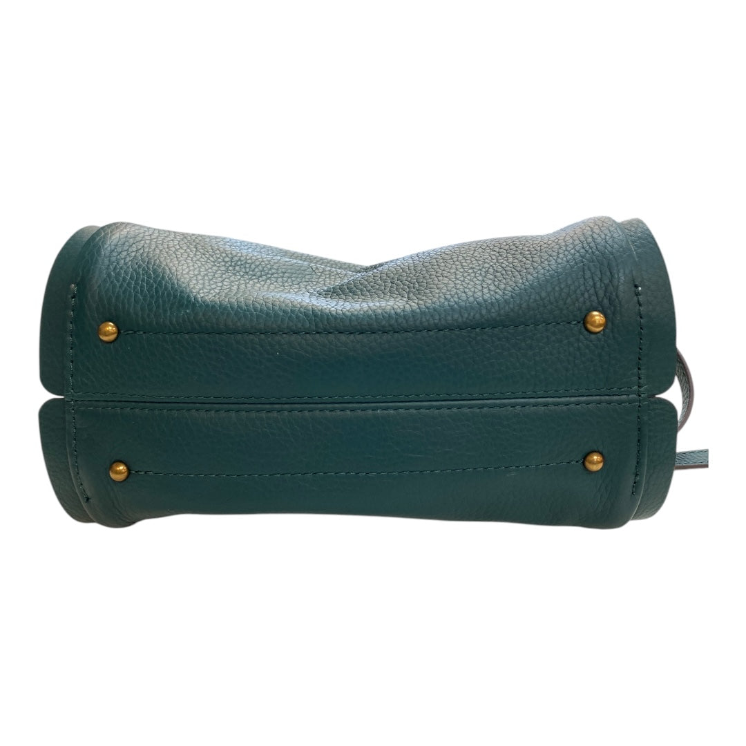 Handbag Leather By AMERICAN LEATHER In Teal, Size:Medium