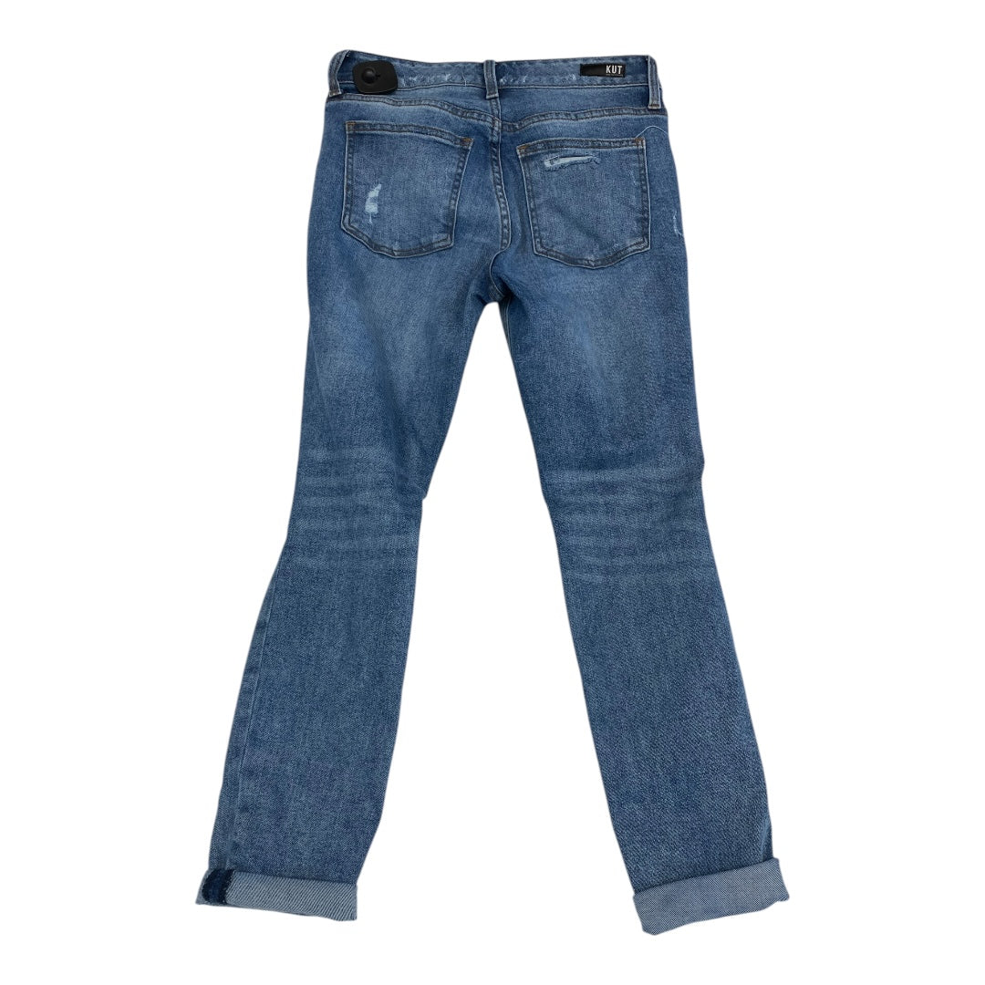 Jeans Skinny By Kut In Blue Denim, Size:2