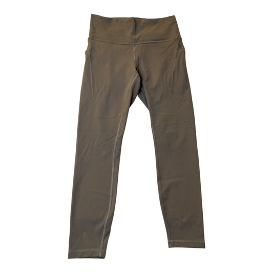 Athletic Leggings By Lululemon In Green, Size:10
