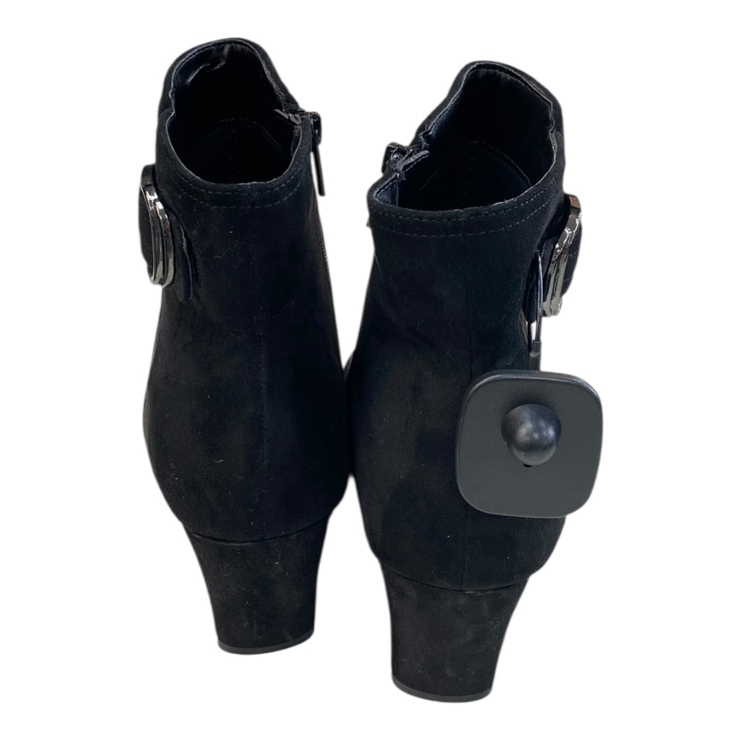 Boots Ankle Heels By Impo In Black, Size:7.5