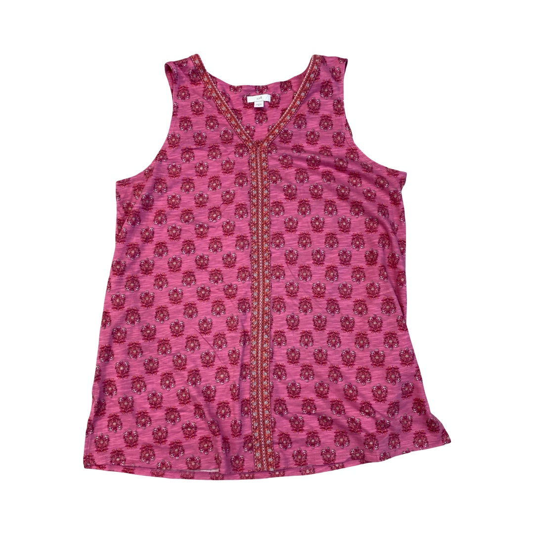Top Sleeveless By J. Jill In Pink, Size:M