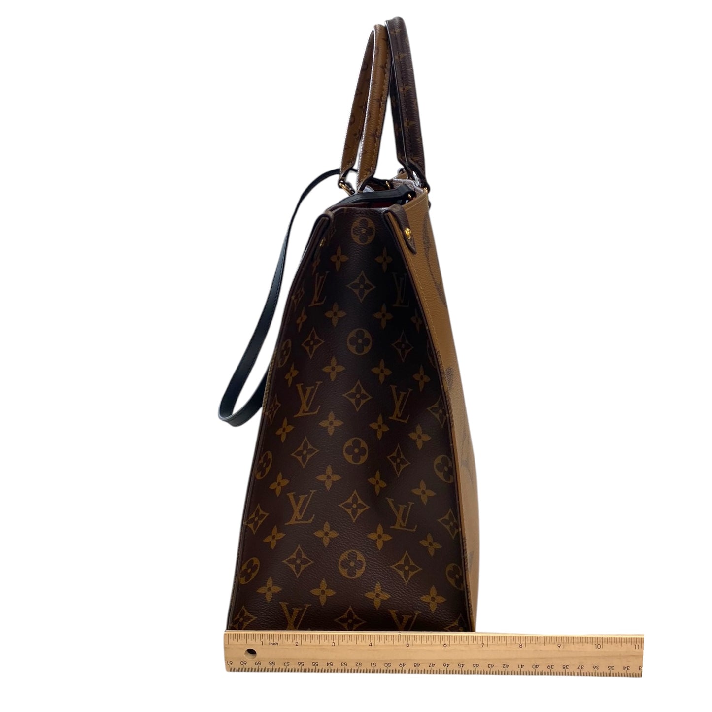 OnTheGo GM Handbag Luxury Designer By Louis Vuitton In Brown, Size:Large (GM)