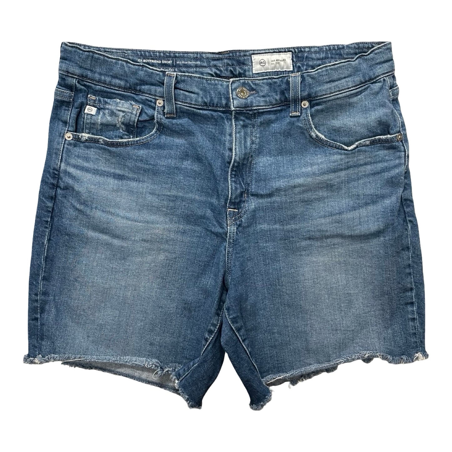 Shorts By Ag Jeans In Blue Denim, Size:14