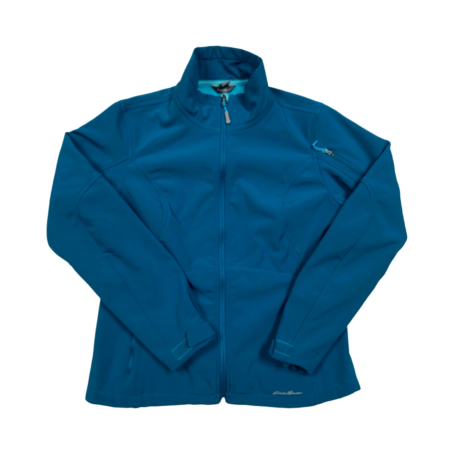 Athletic Jacket By Eddie Bauer In Blue, Size:L