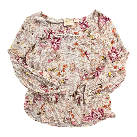 Top Ls By Maeve In Floral Print, Size:S