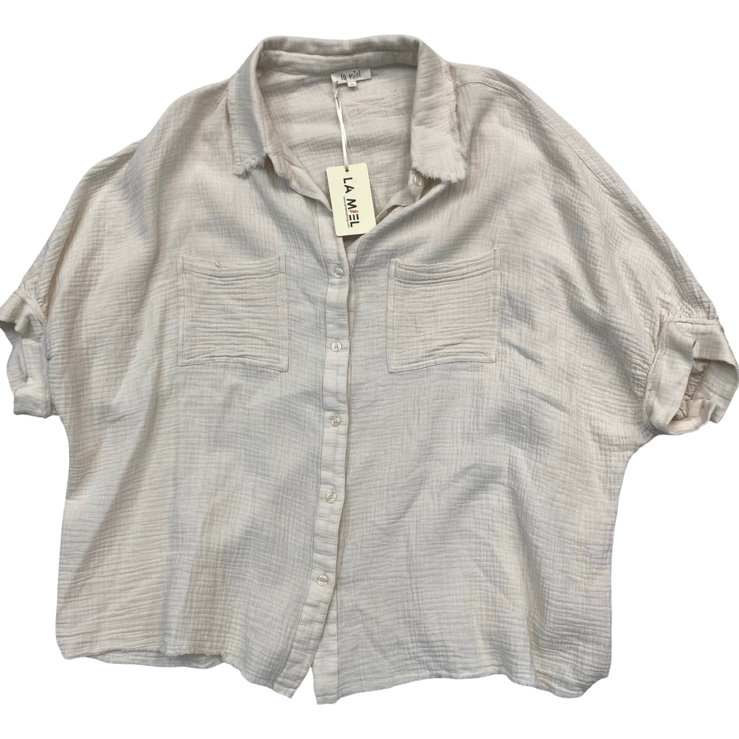 Top Ss By La Miel In Cream, Size:M