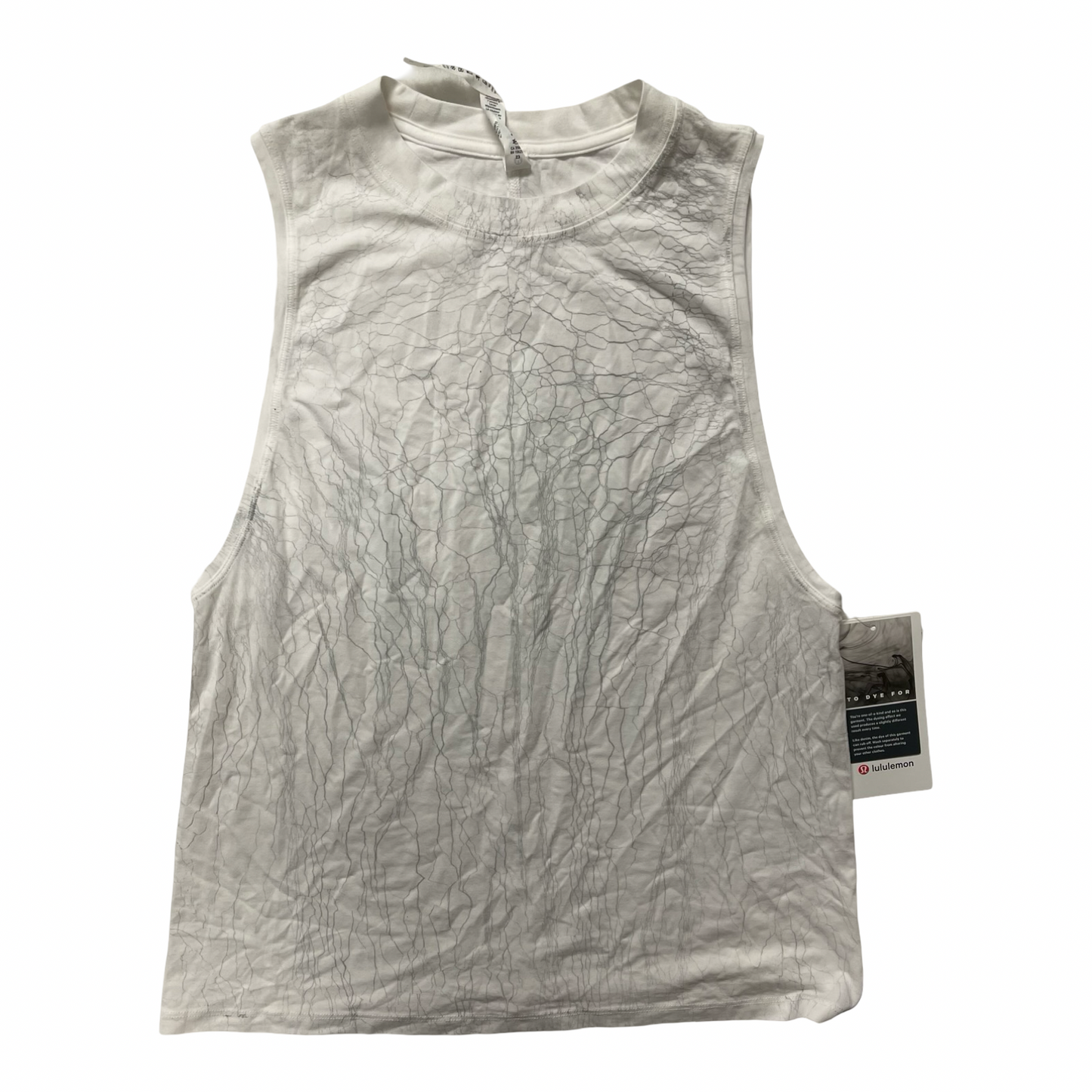 Athletic Tank Top By Lululemon In Grey & White, Size:2