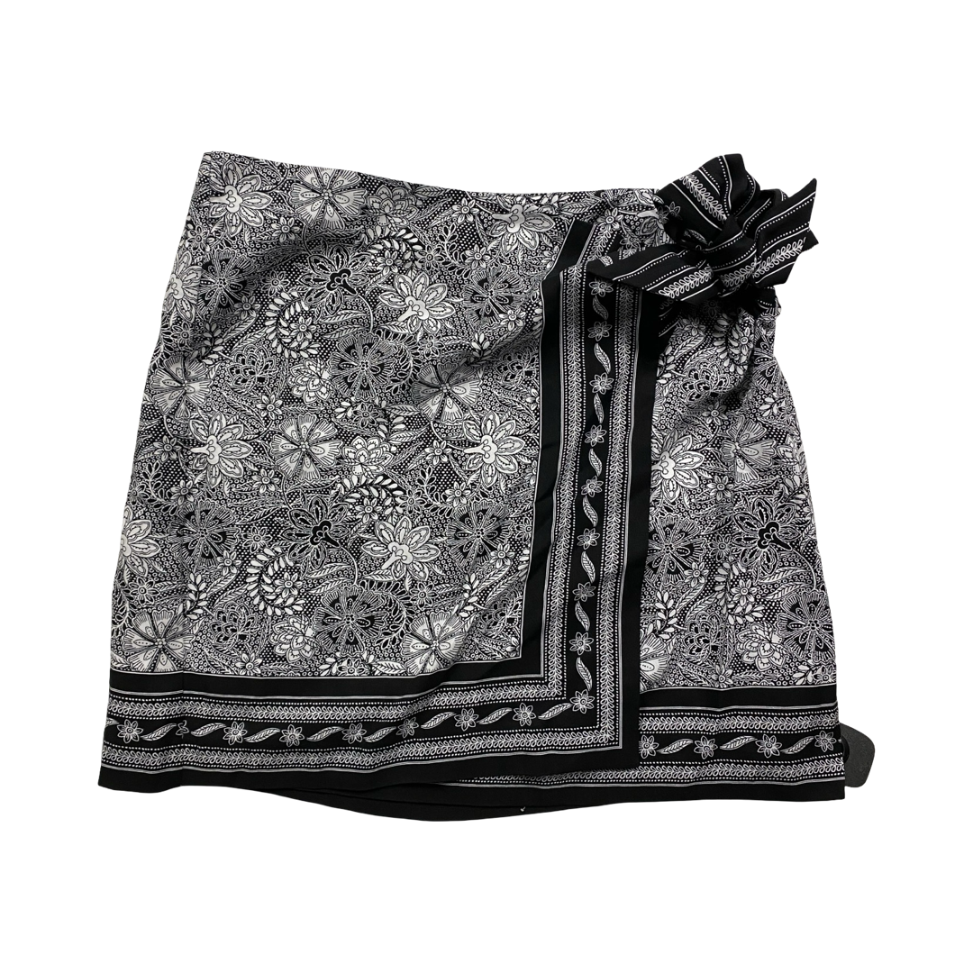 Skirt Mini & Short By Loft In Black & White, Size:12