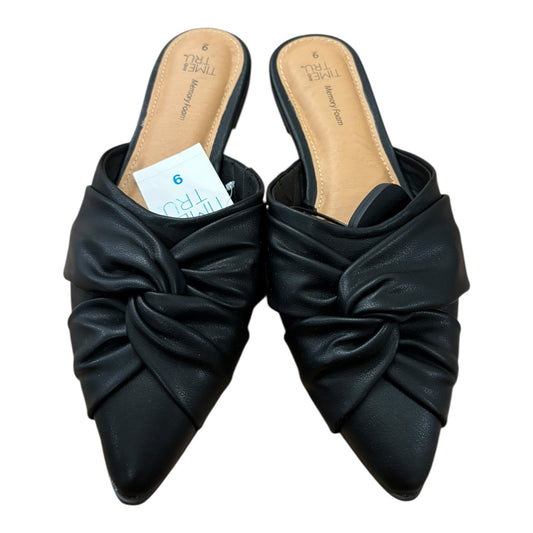 Shoes Flats By Time And Tru In Black, Size:9