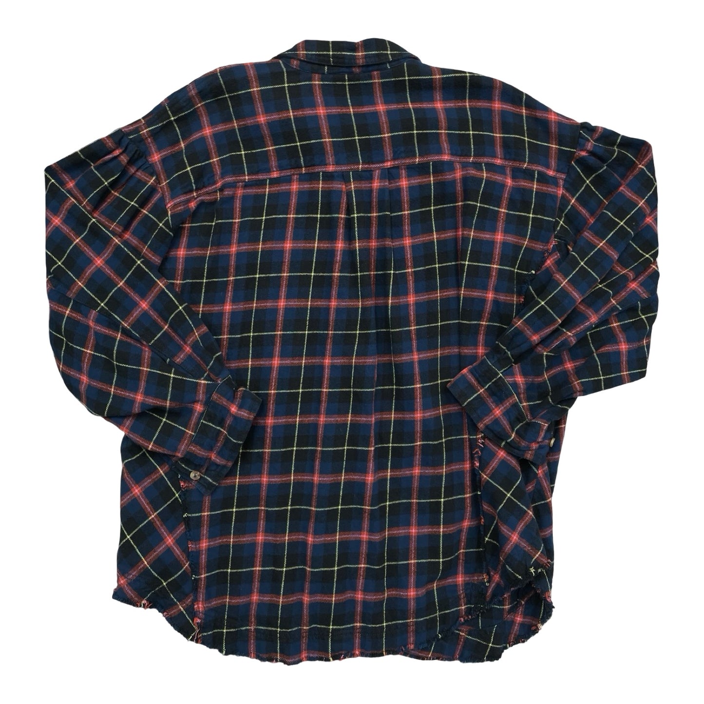 Top Ls By We The Free In Plaid Pattern, Size:M