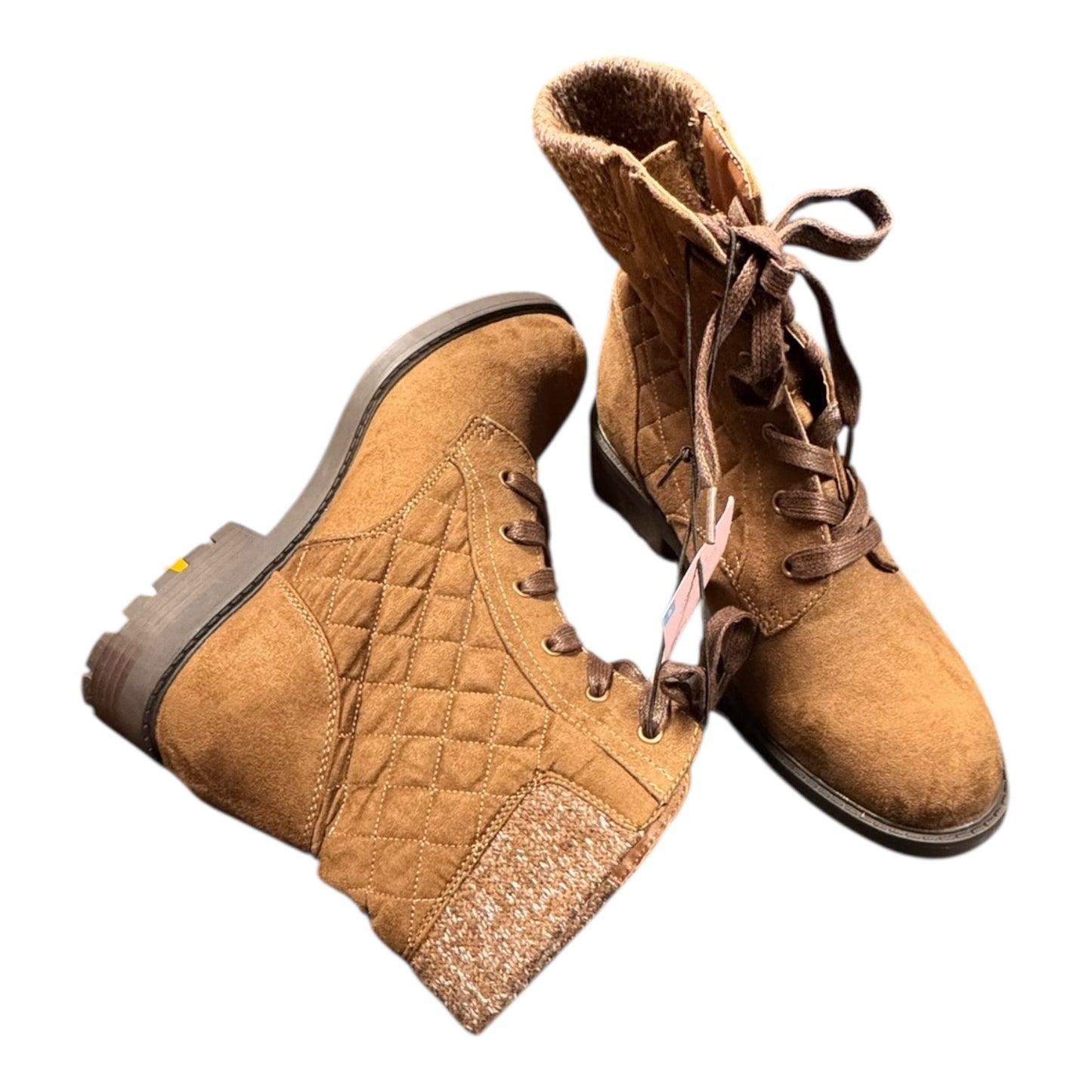 Boots Ankle Flats By Serra In Brown, Size:8