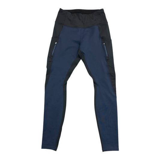 Athletic Leggings By Athleta In Black & Blue, Size:S