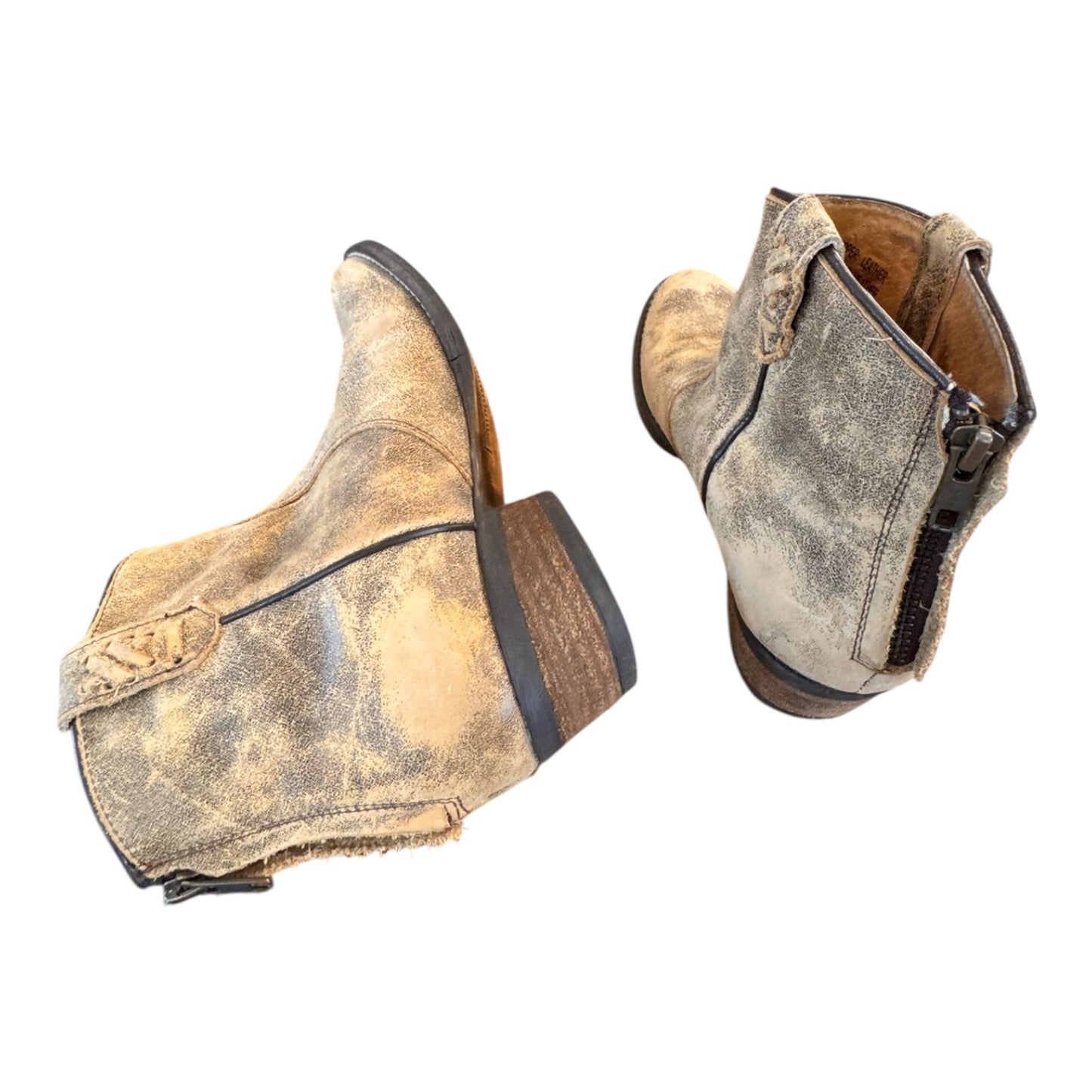 Boots Ankle Heels By Very Volatile In Brown, Size:7