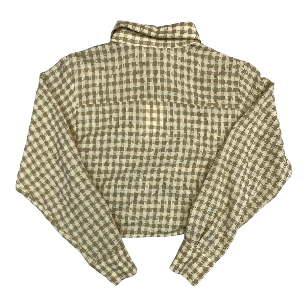 Top Ls By EMORY PARK In Checkered Pattern, Size:S