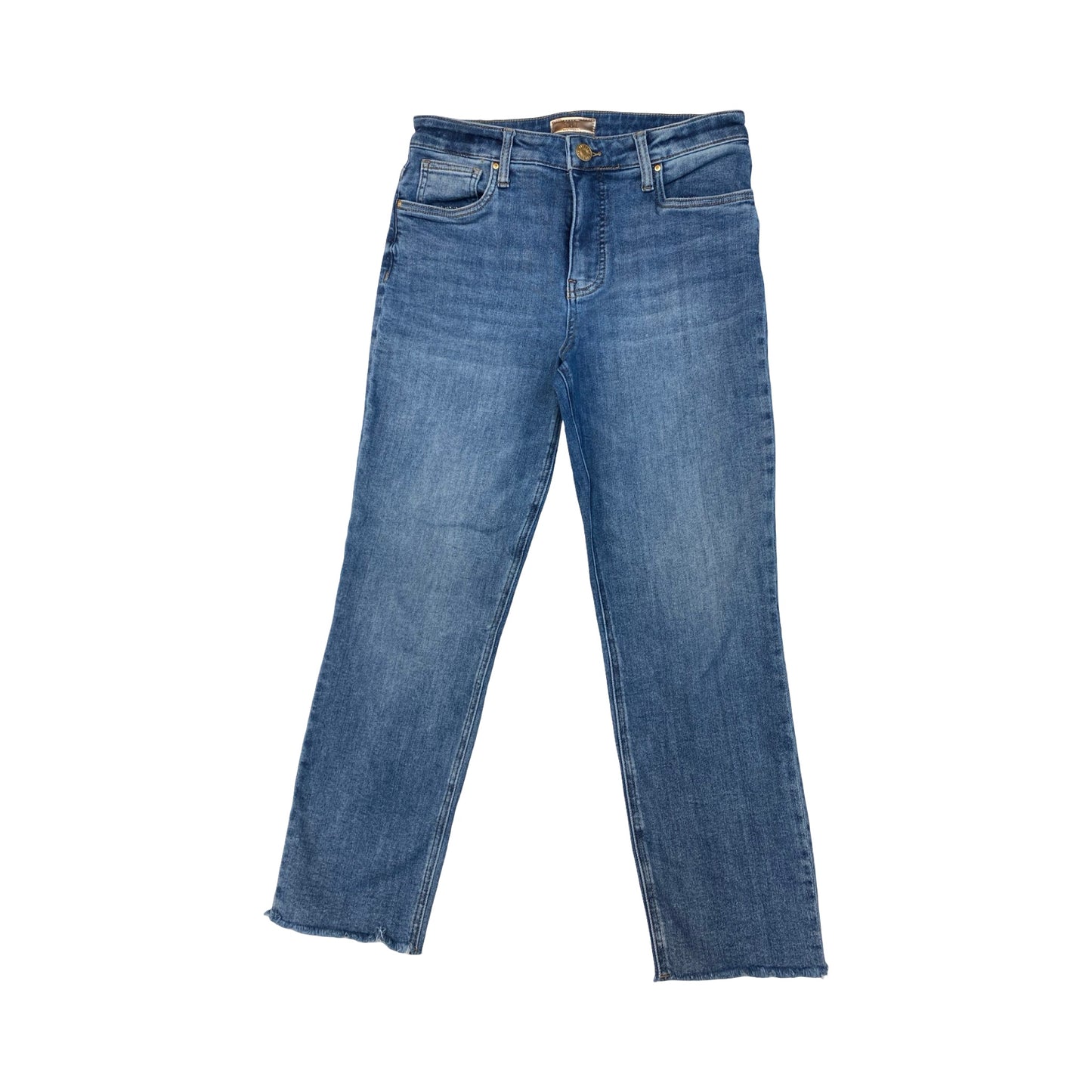 Jeans Straight By Kut In Blue Denim, Size:8