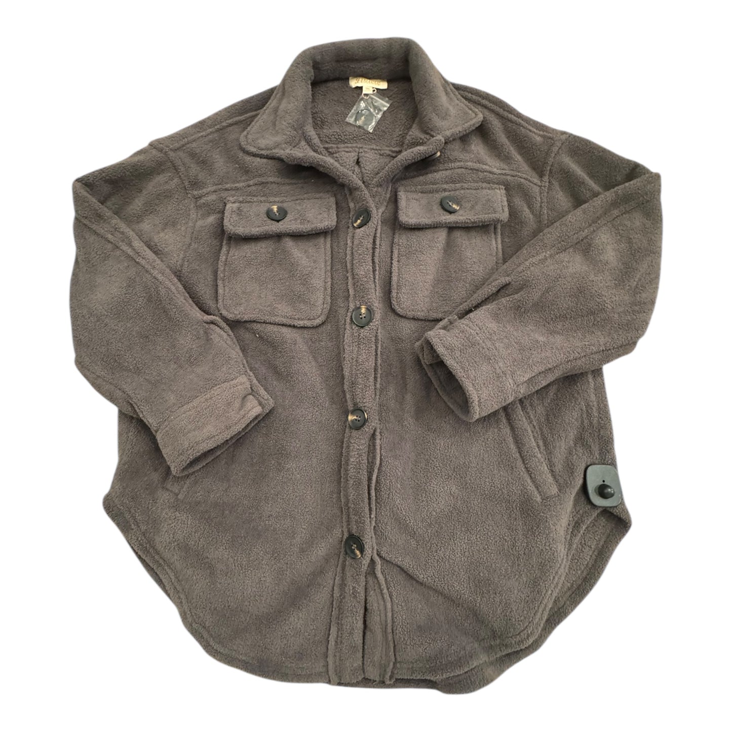 Jacket Fleece By Listicle In Grey, Size:M