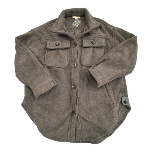 Jacket Fleece By Listicle In Grey, Size:M
