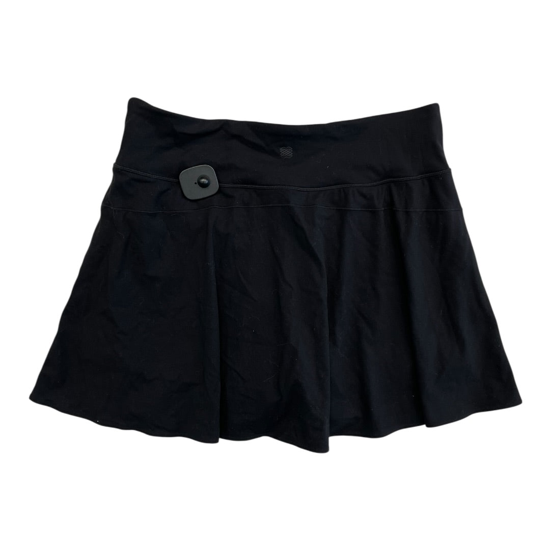 Athletic Skort By Flx In Black, Size:Xxl