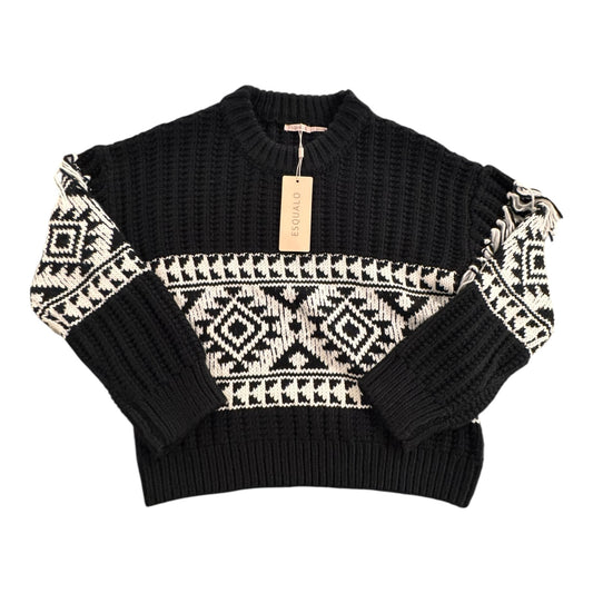 Sweater By ESQUALO In Black & White, Size:Xs