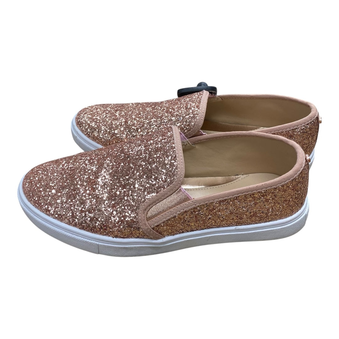 Shoes Flats By Fever Sole In Rose Gold, Size:9.5